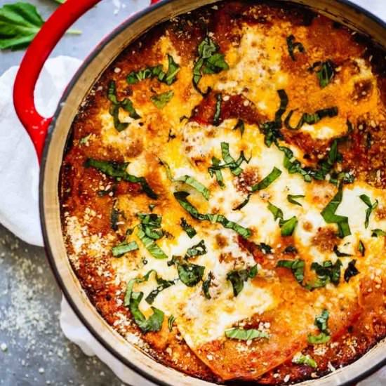 Super Easy One Pot Lasagna