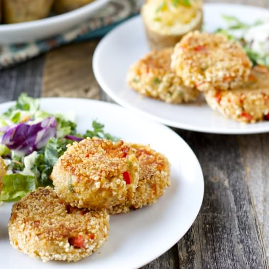 Caesar Salmon Patties