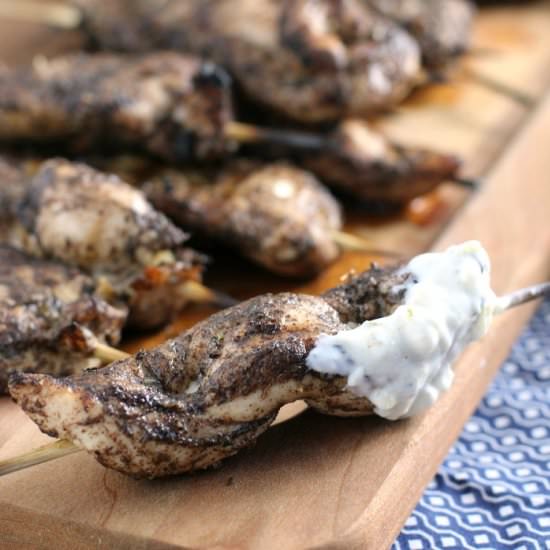 Jerk Chicken Skewers