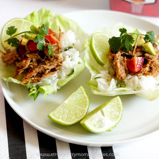 Cherry Coke Pork Lettuce Wraps