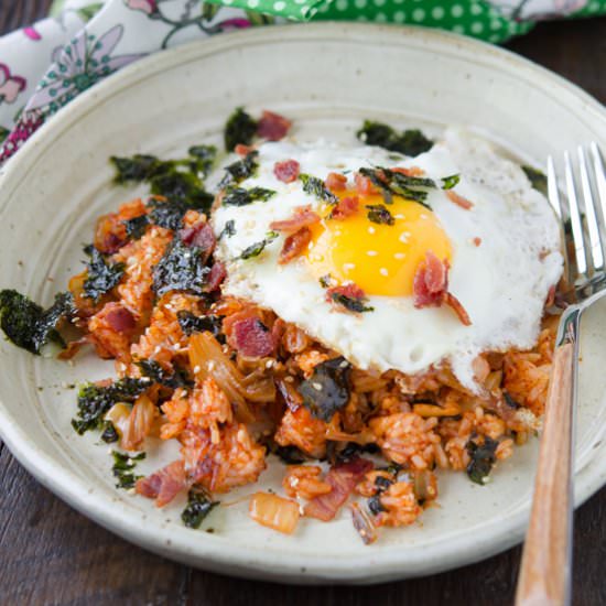 Kimchi Bacon Fried Rice