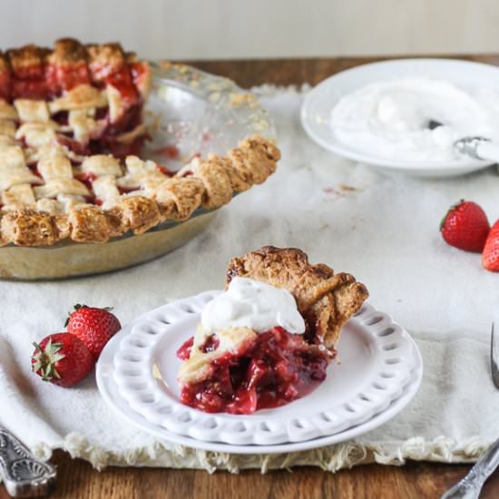 Berry Rhubarb Pie