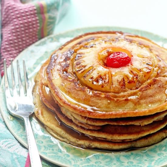 Pineapple Upside Down Pancakes