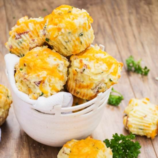 Fully Loaded Baked Potato Muffins