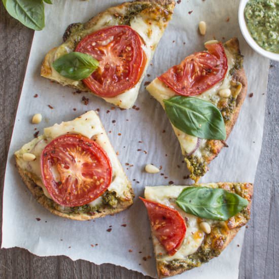 Carrot Top Pesto Pizza
