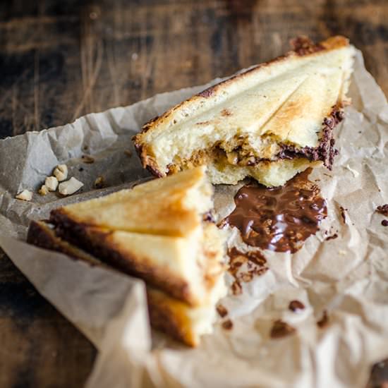 Chocolate and Caramel Jaffles