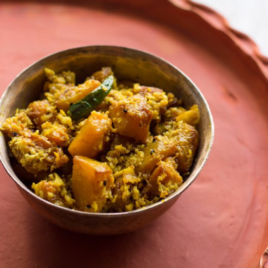 Stir Fried Pumpkin with Coconut
