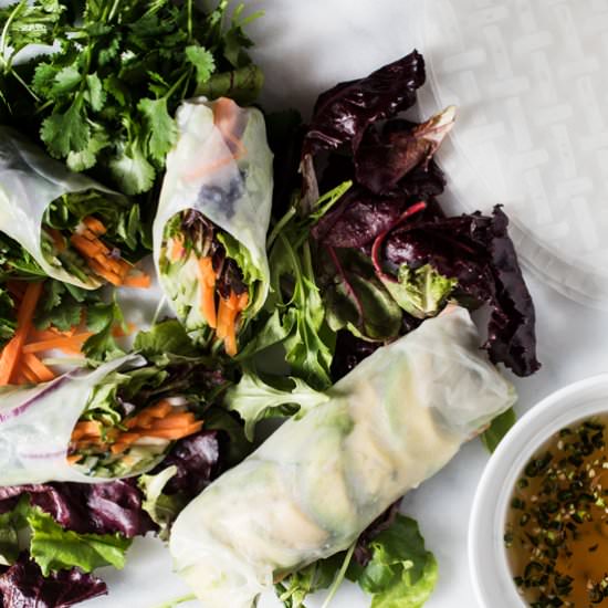 Summer Rolls with Chile-Lime Sauce