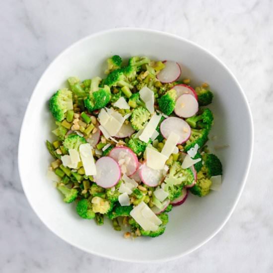 Asparagus Broccoli Salad