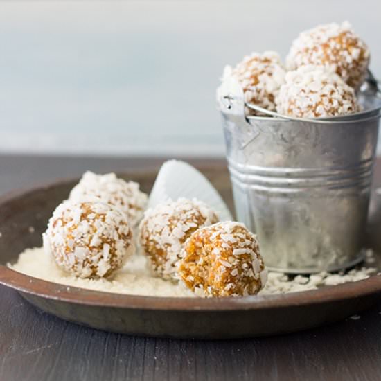 Healthy Apricot & Coconut Date Ball