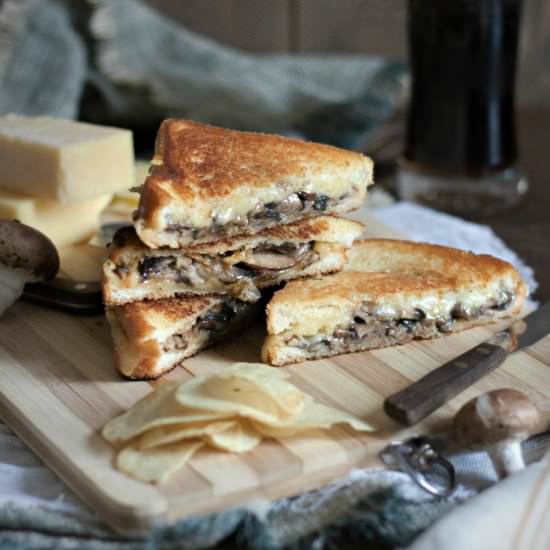 Mushroom & Onion Grilled Cheese