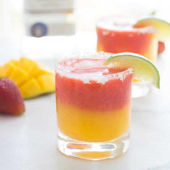 Fresh Strawberry Mango Margaritas
