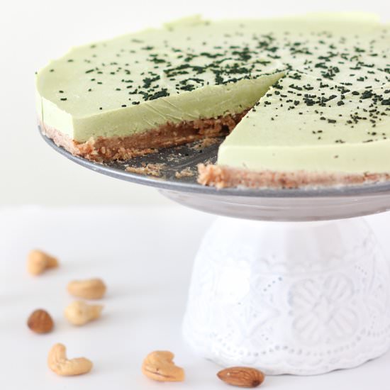 Raw Vegan Matcha Cheesecake