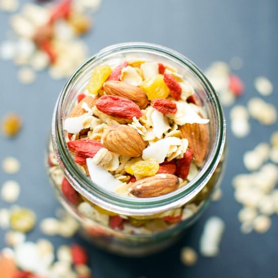 Coconut Almond Goji Berry Granola