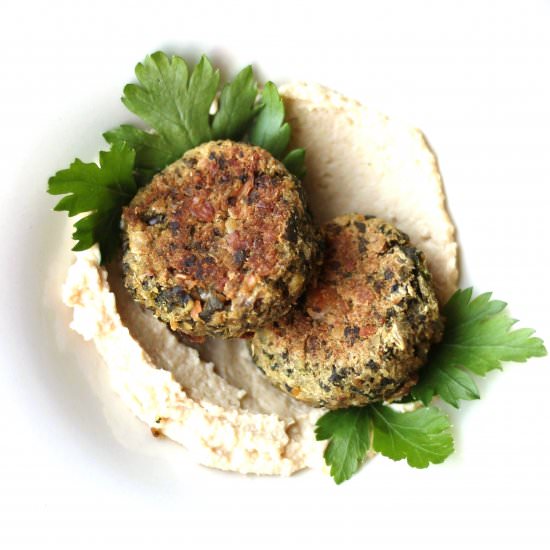 Healthy baked falafel
