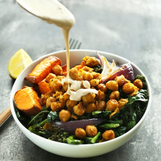 Sweet Potato Chickpea Buddah Bowl