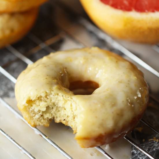 Cardamom Donuts Grapefruit Glaze