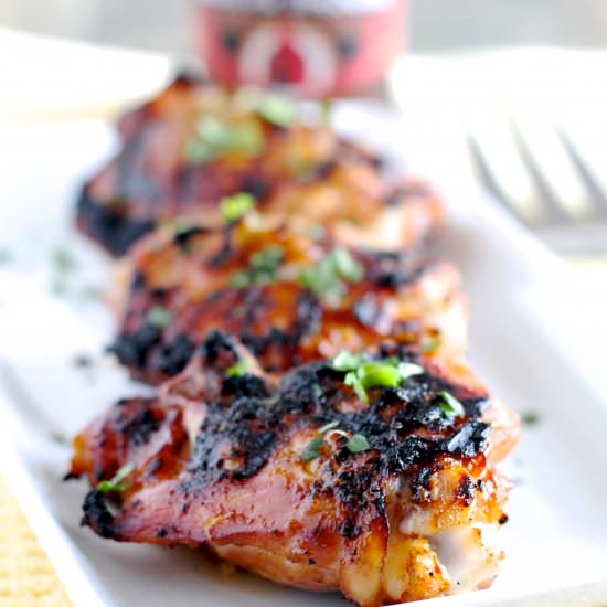 Spicy BBQ Chicken Thighs