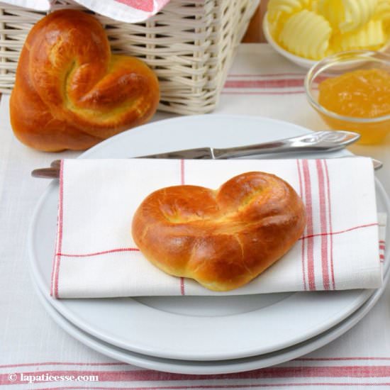 Heart Shaped Pain au Lait