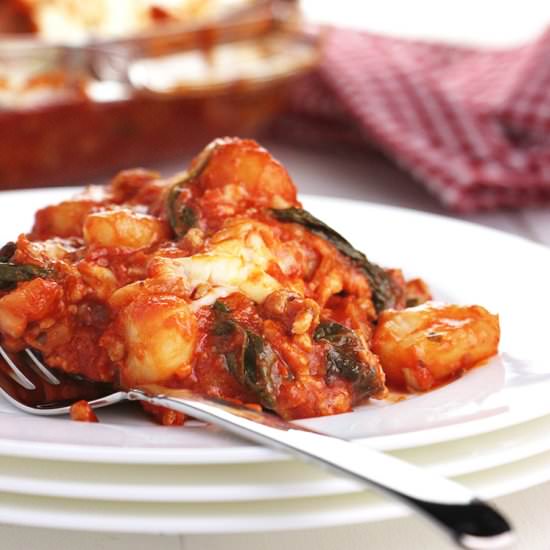 Weeknight Spinach & Gnocchi Bake