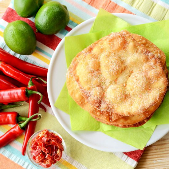 Candied Chile Lime Mexican Bunuelos