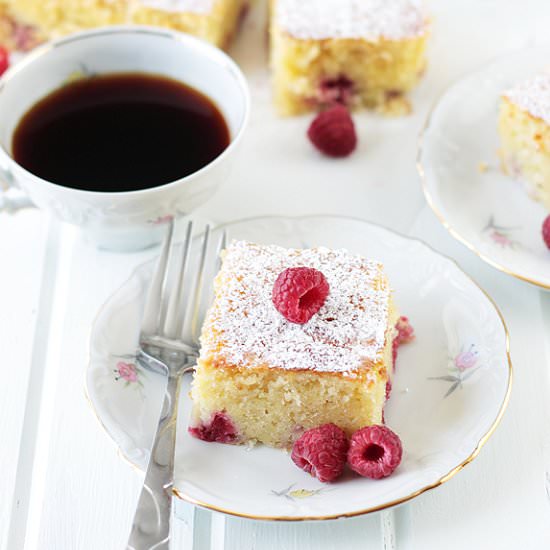 Lemon Raspberry Coffee Cake