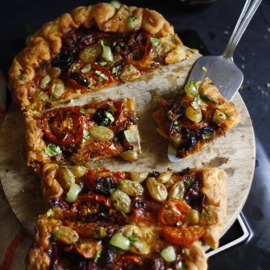 Gouda & Grape Tart