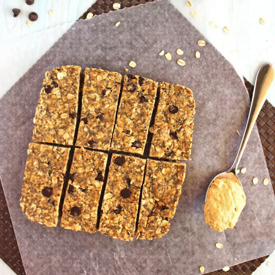 Peanut Butter Chia Granola Bars