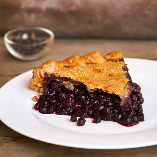 Blueberry Balsamic Black Pepper Pie