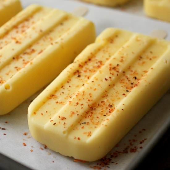 Mango Popsicles w/ Chili Powder