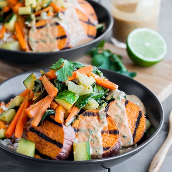 Sweet Potato Stir Fry Bowl