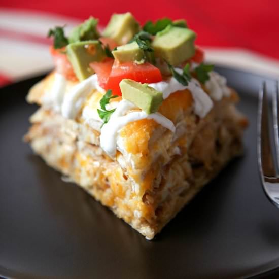 Chicken Tortilla Stack