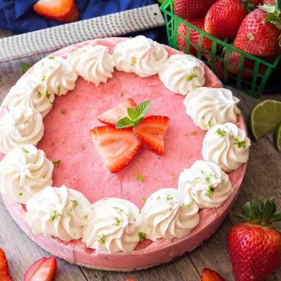 Skinny Strawberry Daiquiri Pie