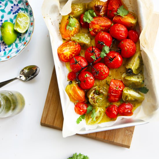 Tomatoes with Coriander Dressing