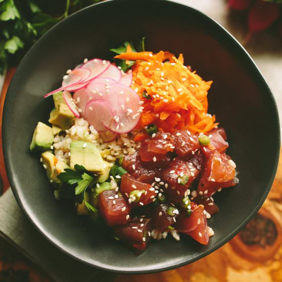 Ahi Tuna Poke Bowl
