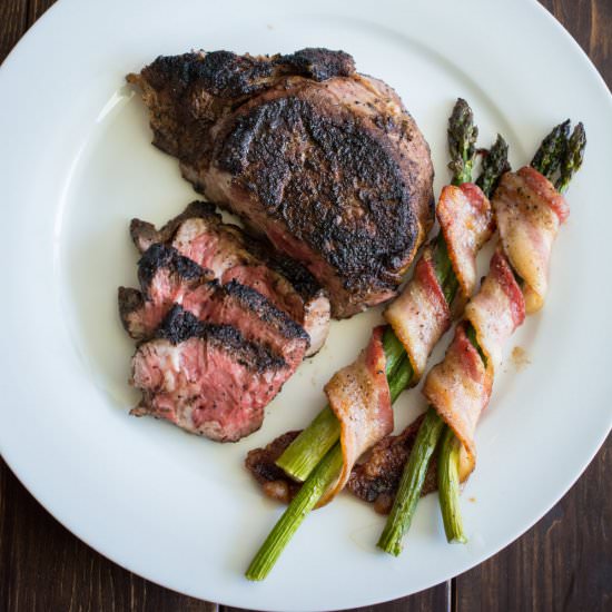 Coffee Crusted Ribeye Steak