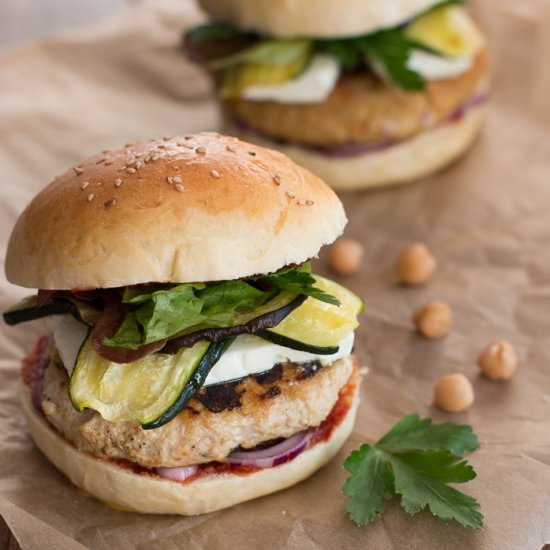 North African-Style Burger