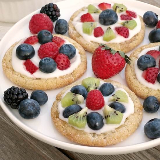 Sugar Cookie Fruit Tarts