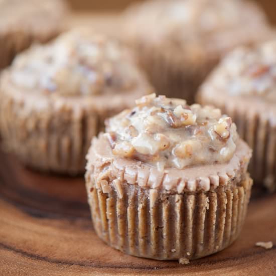 German Chocolate Mini Cheesecakes