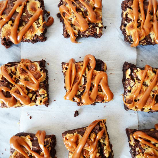 Fudgy Rockin’ Turtle Brownies