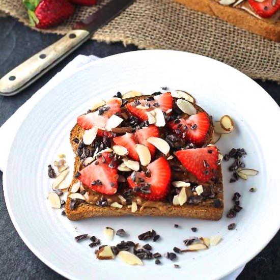 Chocolate Covered Strawberry Toast