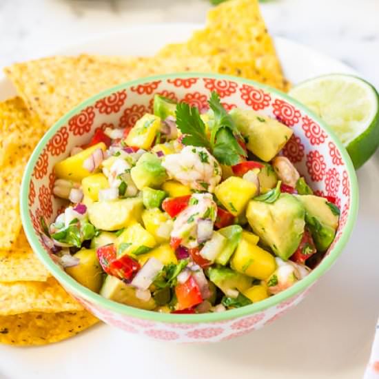 Shrimp Ceviche Mango Avocado Salsa