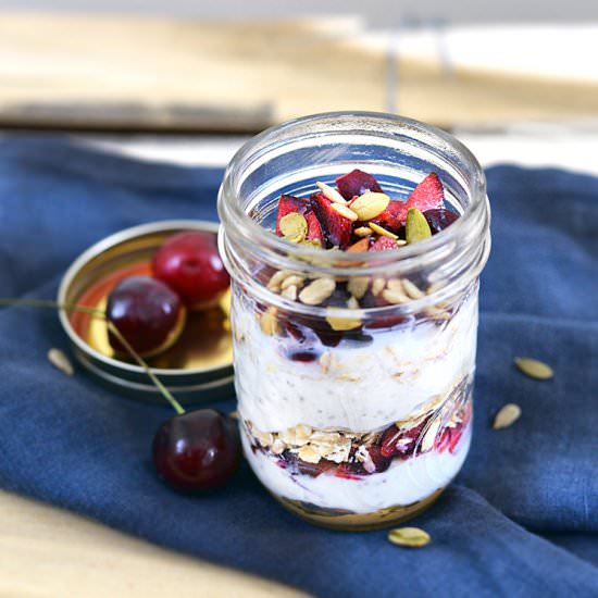 PB and J Yogurt Parfait