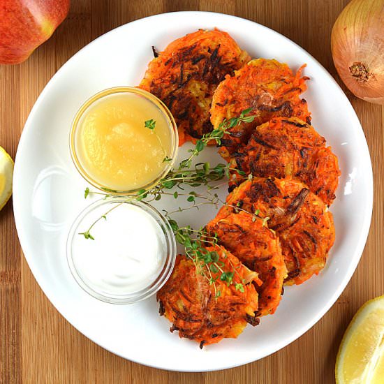 Carrot & Apple Latkes