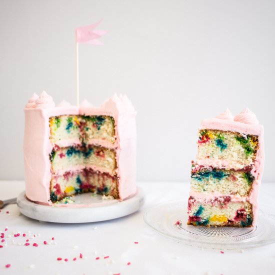 Rainbow Chip Cake