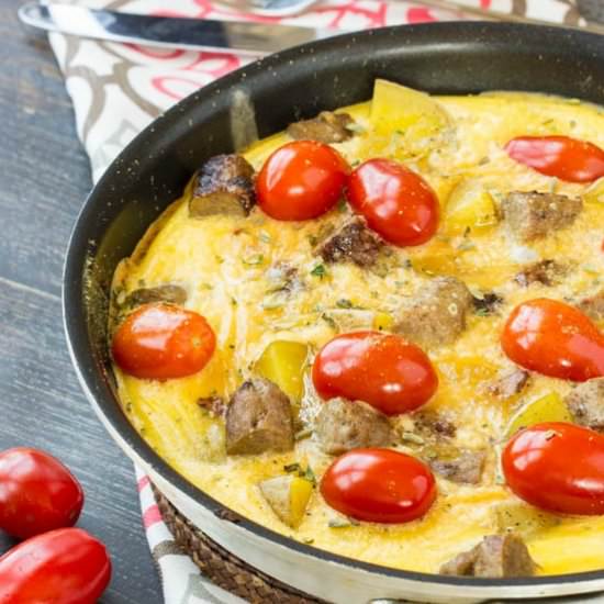 Sausage Potato Omelet