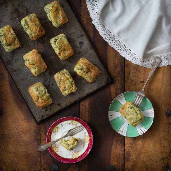 Ramp and Goat Cheese Puffs