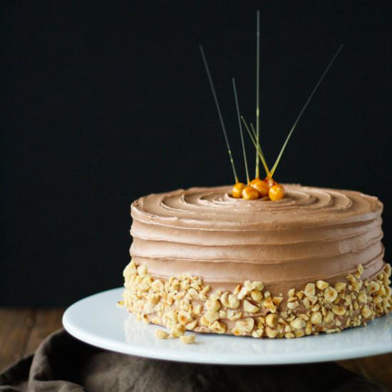Nutella Hazelnut Cake
