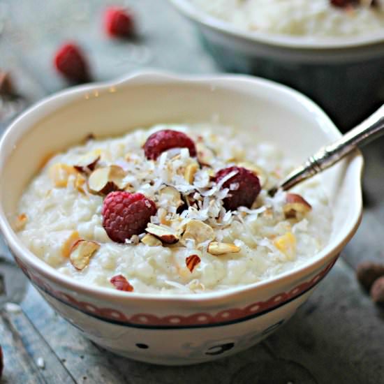 Raspberry & Mango Coconut Risotto