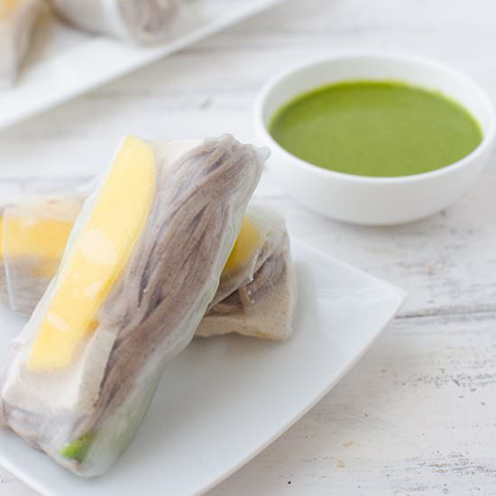 Mango Avocado Spring Rolls